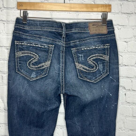 Silver Jeans Co. Suki Mid Super Skinny Jeans size 29x31 Fluid Denim - Picture 5 of 10